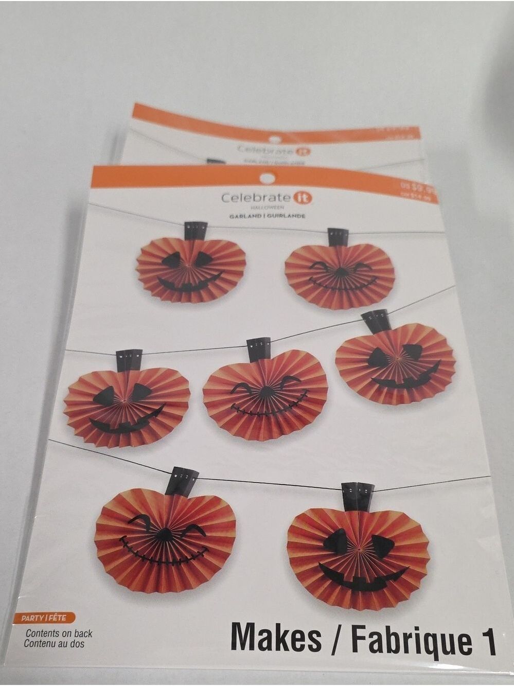 NWT Celebrate It DIY Halloween Pumpkin Garlands (2)